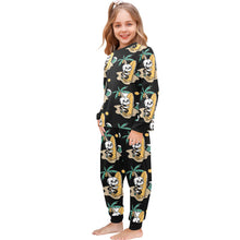 Load image into Gallery viewer, Little Girls&#39; Crew Neck Long Pajama Set
