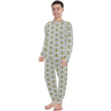 Load image into Gallery viewer, Big Boys&#39; Crew Neck Long Pajama Set
