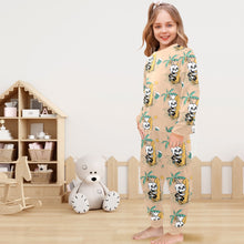 Load image into Gallery viewer, Little Girls&#39; Crew Neck Long Pajama Set
