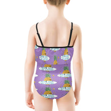 Load image into Gallery viewer, Kids&#39; Spaghetti Strap Ruffle Swimsuit
