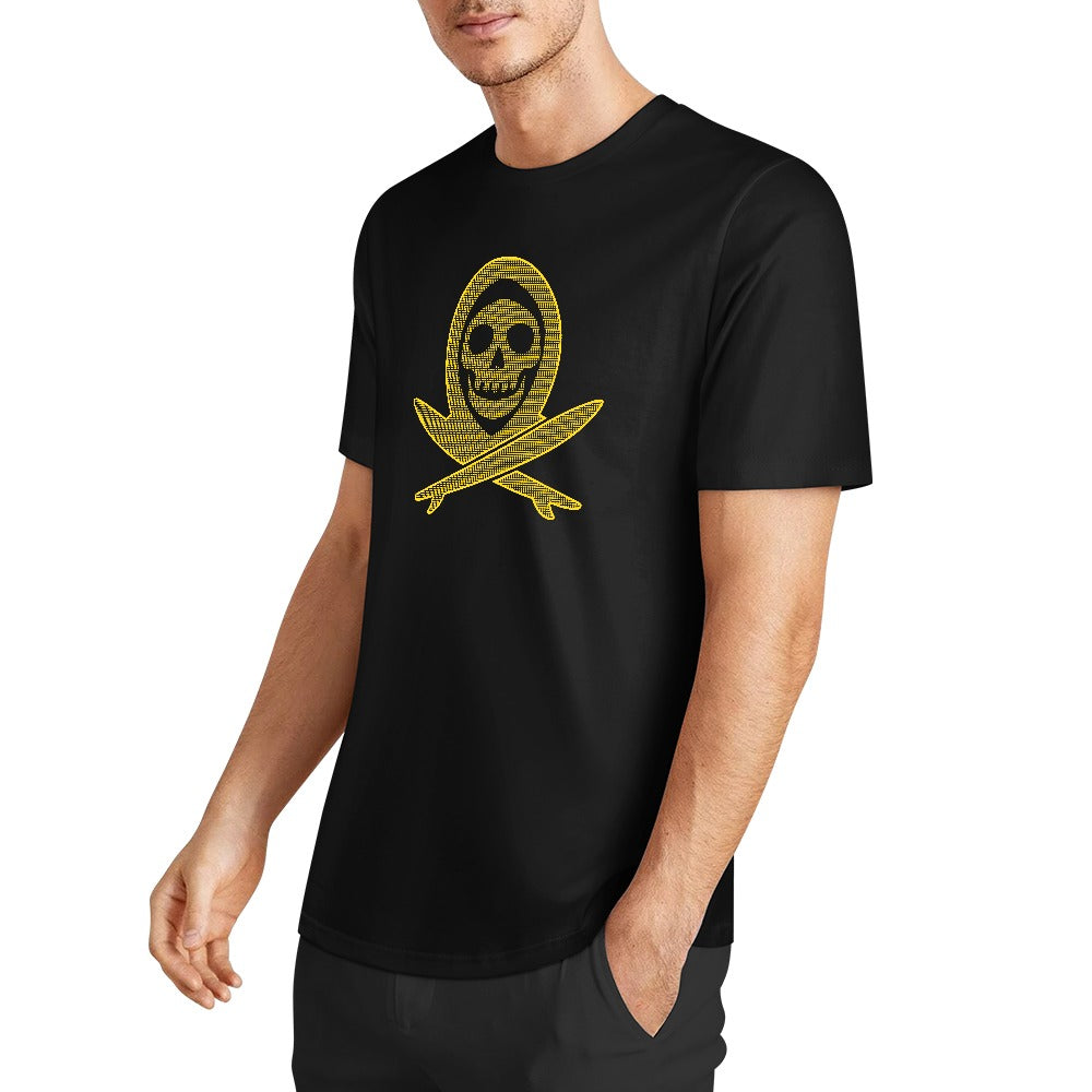 New Pure cotton short sleeved T-shirt Front print Multiple colors