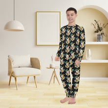 Load image into Gallery viewer, Big Boys&#39; Crew Neck Long Pajama Set
