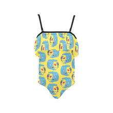 Load image into Gallery viewer, Kids&#39; Spaghetti Strap Ruffle Swimsuit
