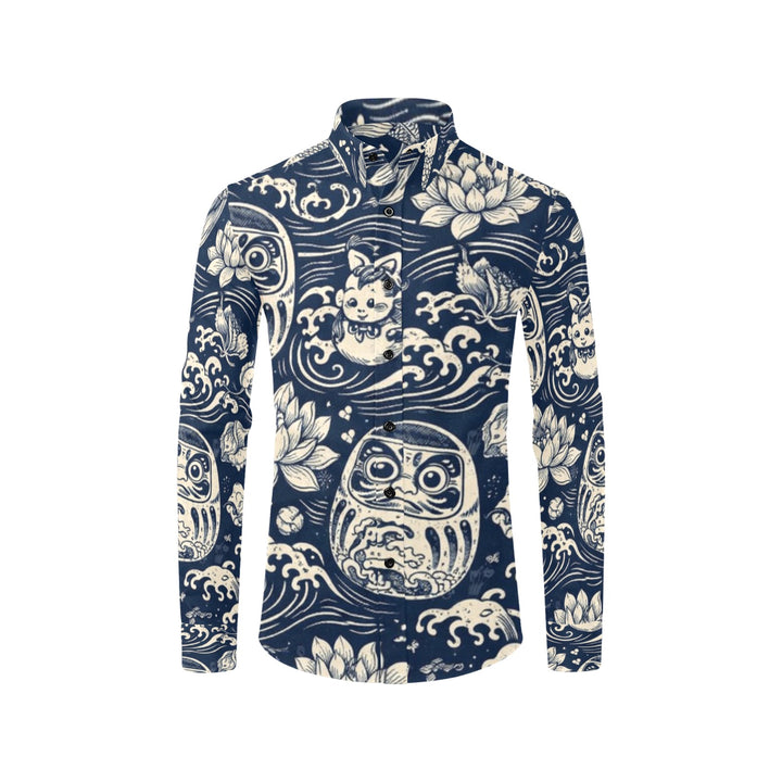 Men's All Over Print Long Sleeve Shirt(Without Pocket)(T61)
