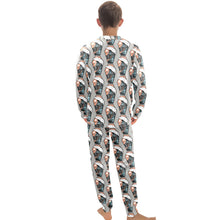 Load image into Gallery viewer, Big Boys&#39; Crew Neck Long Pajama Set
