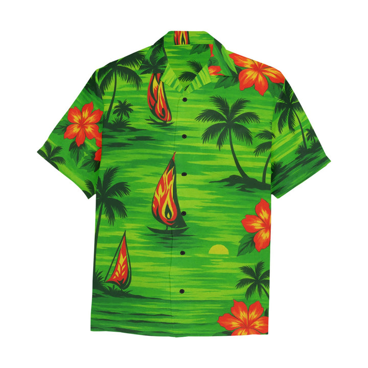 Hawaiian Shirt with Chest Pocket