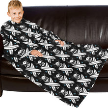 Load image into Gallery viewer, Blanket Robe with Sleeves for Kids
