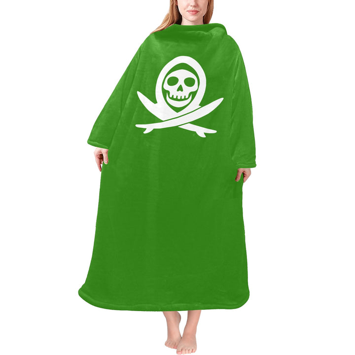 Blanket Robe with Sleeves for Adults