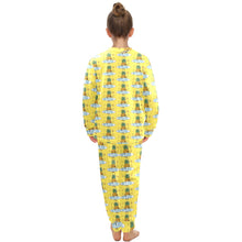 Load image into Gallery viewer, Big Girls&#39; Crew Neck Long Pajama Set
