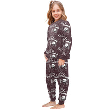 Load image into Gallery viewer, Little Girls&#39; Crew Neck Long Pajama Set
