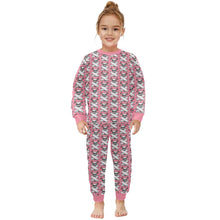 Load image into Gallery viewer, Little Girls&#39; Crew Neck Long Pajama Set
