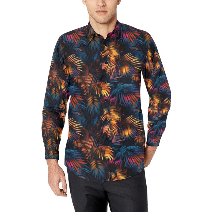 Men's All Over Print Long Sleeve Shirt(Without Pocket)(T61)