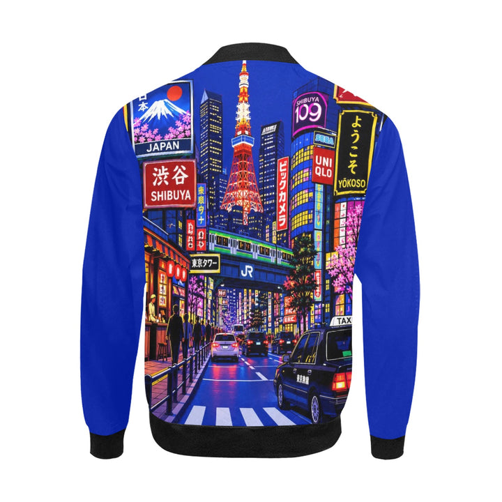 Men's All Over Print Bomber Jacket (Model H31)