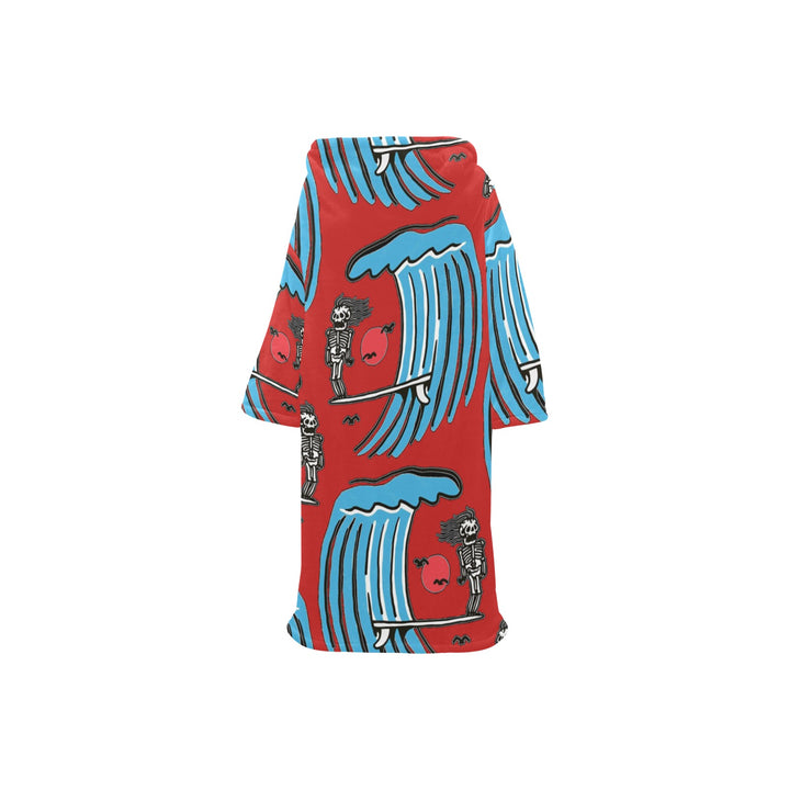 Blanket Robe with Sleeves for Kids