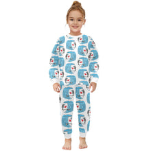 Load image into Gallery viewer, Little Girls&#39; Crew Neck Long Pajama Set
