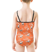 Load image into Gallery viewer, Kids&#39; Spaghetti Strap Ruffle Swimsuit
