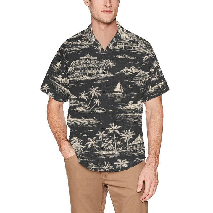 Hawaiian Shirt with Chest Pocket (T58)