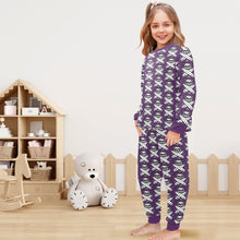 Load image into Gallery viewer, Little Girls&#39; Crew Neck Long Pajama Set
