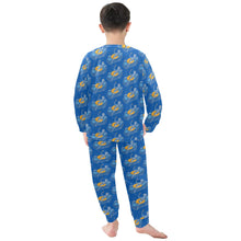 Load image into Gallery viewer, Little Boys&#39; Crew Neck Long Pajama Set
