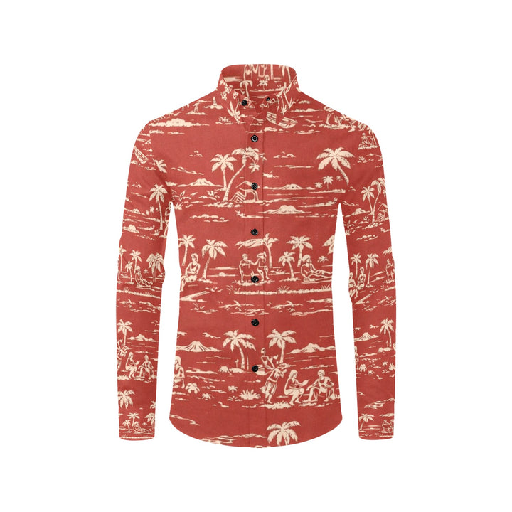 Men's All Over Print Long Sleeve Shirt(Without Pocket)(T61)