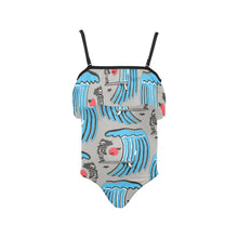 Load image into Gallery viewer, Kids&#39; Spaghetti Strap Ruffle Swimsuit
