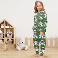 Load image into Gallery viewer, Little Girls&#39; Crew Neck Long Pajama Set
