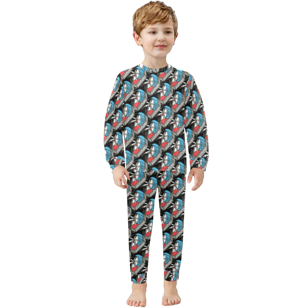 Little Boys' Crew Neck Long Pajama Set