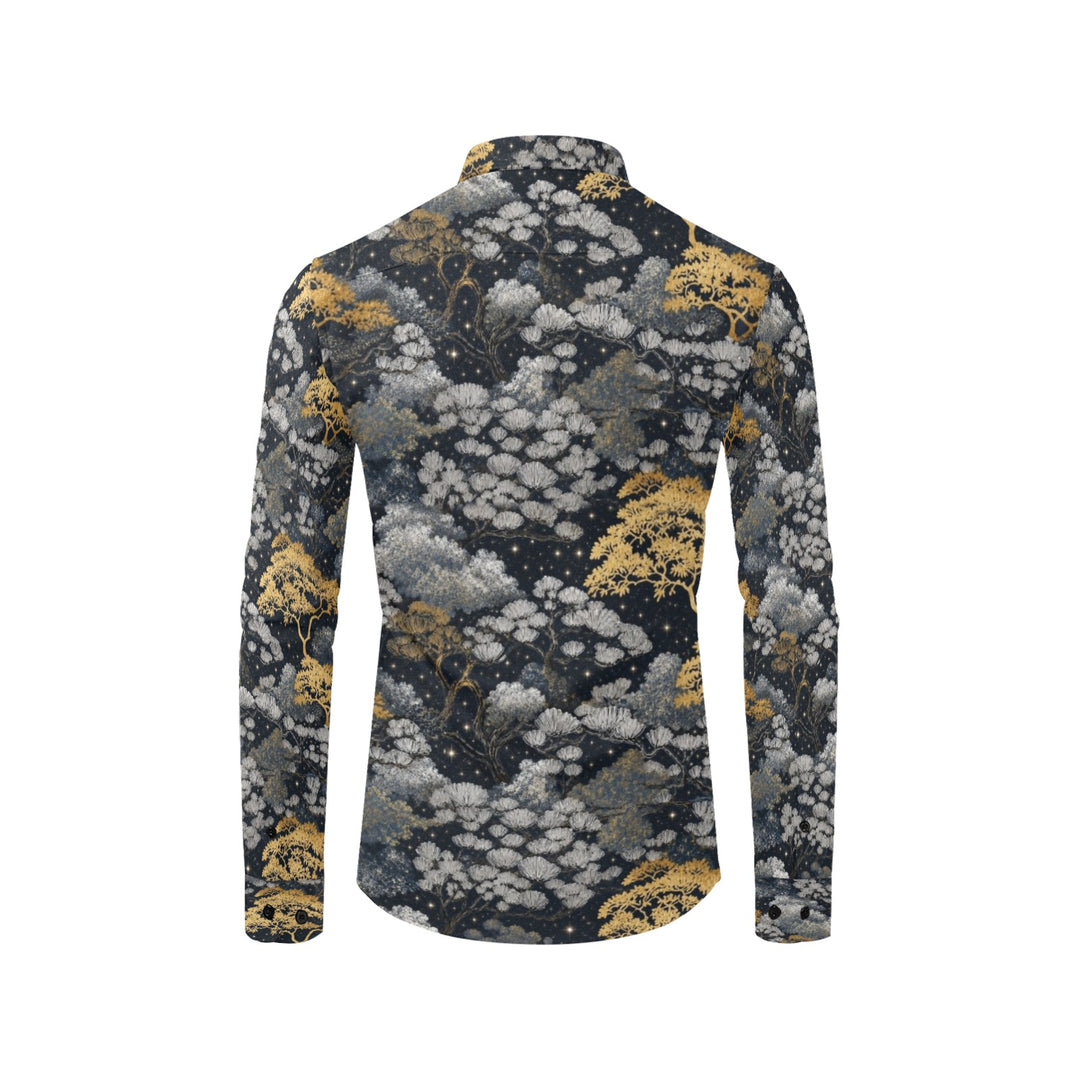 Men's All Over Print Long Sleeve Shirt(Without Pocket)(T61)