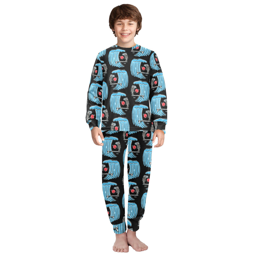 Big Boys' Crew Neck Long Pajama Set