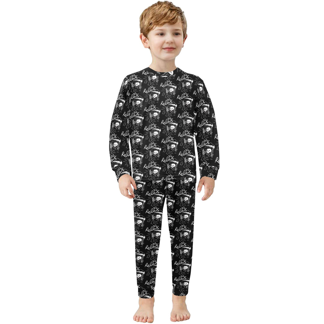 Little Boys' Crew Neck Long Pajama Set