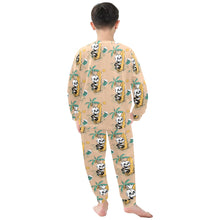 Load image into Gallery viewer, Little Boys&#39; Crew Neck Long Pajama Set
