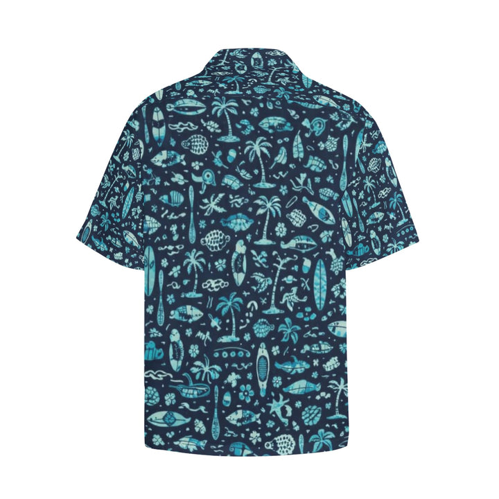 Hawaiian Shirt with Chest Pocket (T58)