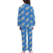 Load image into Gallery viewer, Big Girls&#39; V-Neck Long Pajama Set
