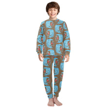 Load image into Gallery viewer, Big Boys&#39; Crew Neck Long Pajama Set
