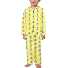 Load image into Gallery viewer, Little Boys&#39; V-Neck Long Pajama Set
