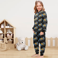 Load image into Gallery viewer, Little Girls&#39; Crew Neck Long Pajama Set
