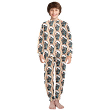 Load image into Gallery viewer, Big Boys&#39; Crew Neck Long Pajama Set
