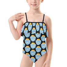 Load image into Gallery viewer, Kids&#39; Spaghetti Strap Ruffle Swimsuit
