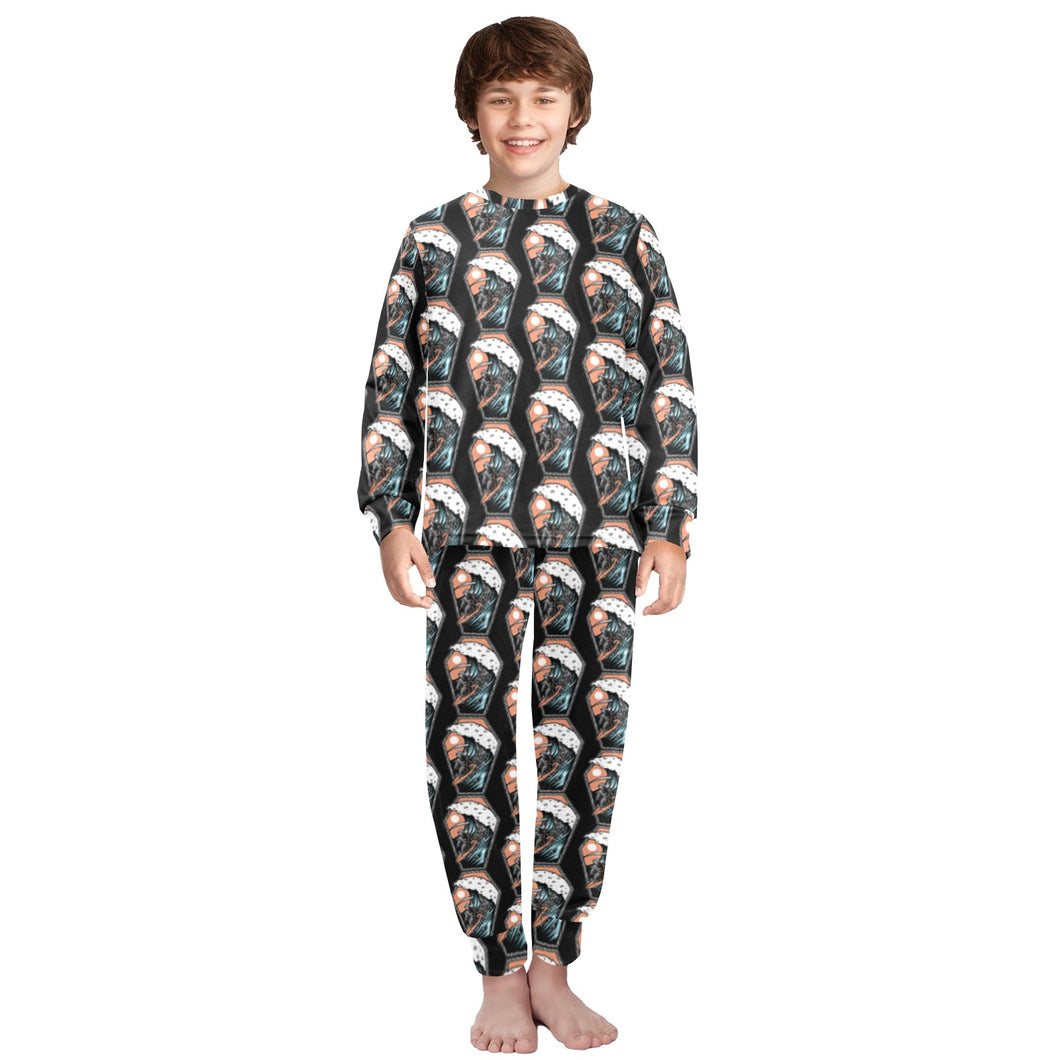 Big Boys' Crew Neck Long Pajama Set