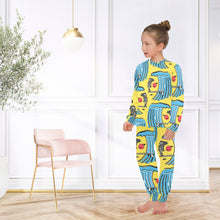Load image into Gallery viewer, Big Girls&#39; Crew Neck Long Pajama Set
