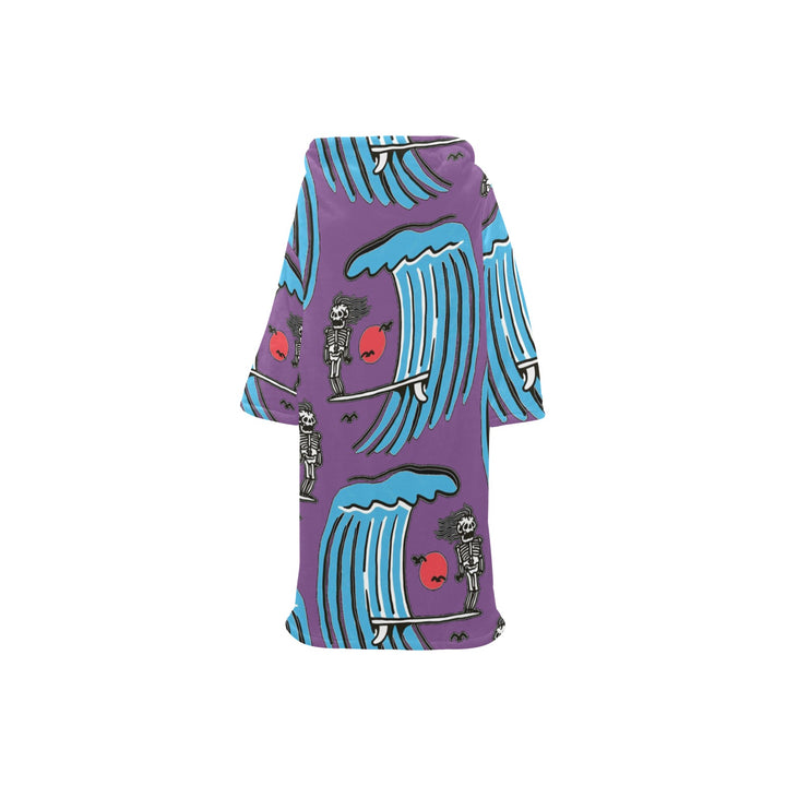 Blanket Robe with Sleeves for Kids