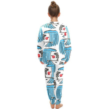 Load image into Gallery viewer, Big Girls&#39; Crew Neck Long Pajama Set
