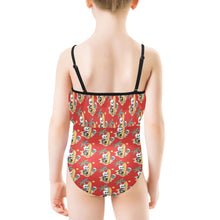 Load image into Gallery viewer, Kids&#39; Spaghetti Strap Ruffle Swimsuit
