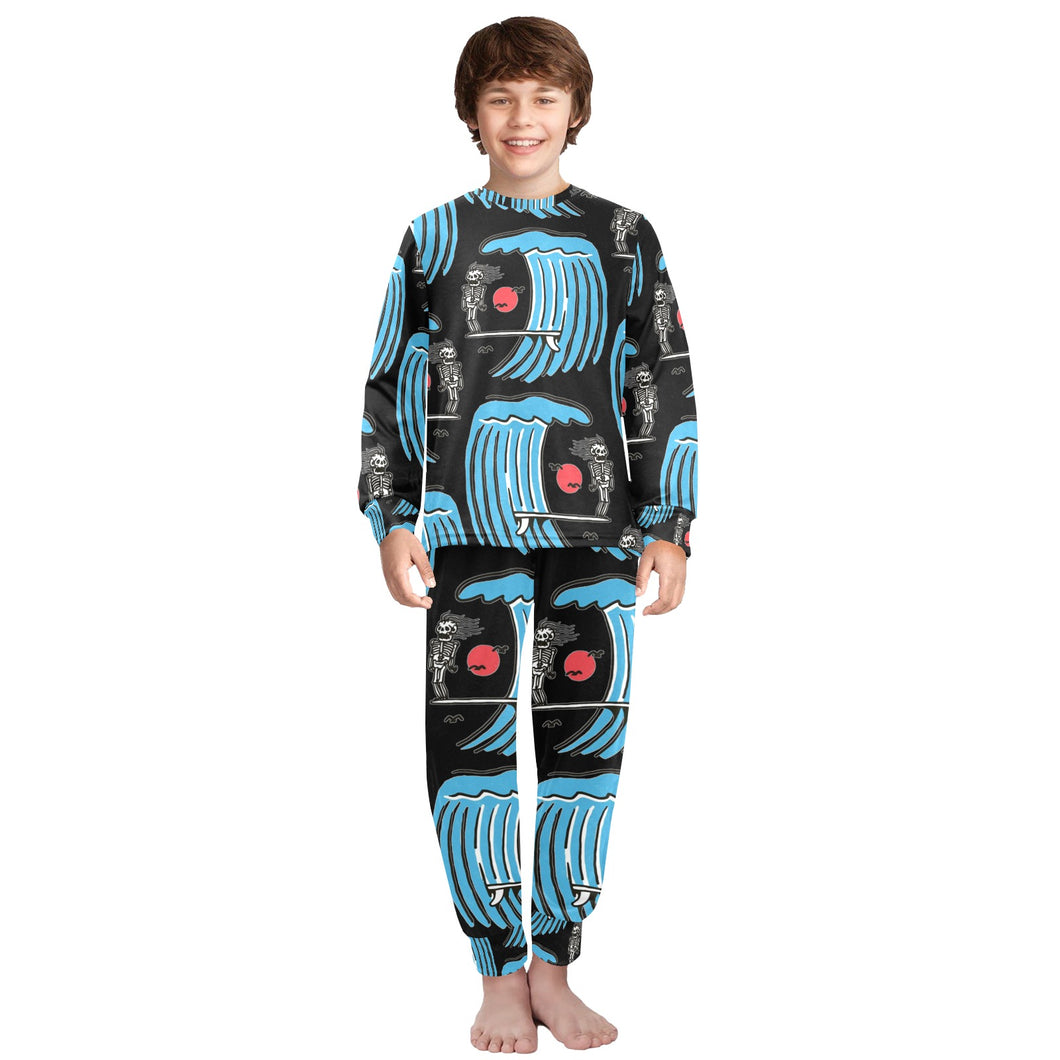 Big Boys' Crew Neck Long Pajama Set