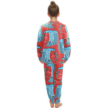 Load image into Gallery viewer, Big Girls&#39; Crew Neck Long Pajama Set
