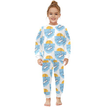 Load image into Gallery viewer, Little Girls&#39; Crew Neck Long Pajama Set
