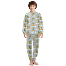 Load image into Gallery viewer, Big Boys&#39; Crew Neck Long Pajama Set
