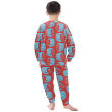 Load image into Gallery viewer, Little Boys&#39; Crew Neck Long Pajama Set
