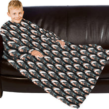 Load image into Gallery viewer, Blanket Robe with Sleeves for Kids
