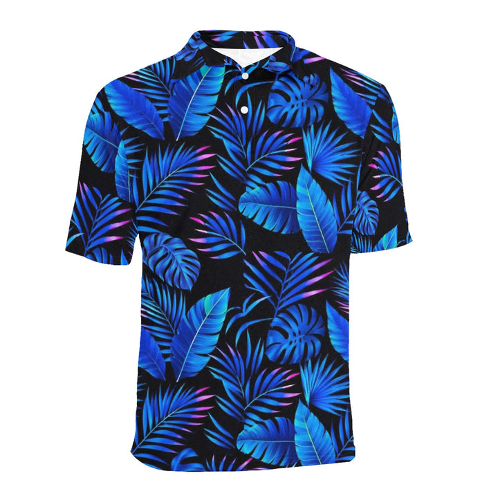 Men's All Over Print Polo Shirt (T55)